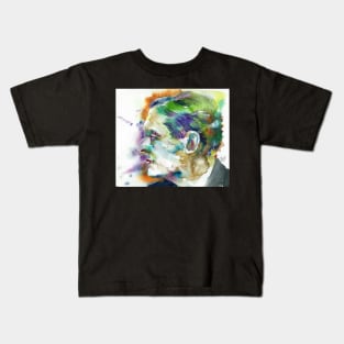 T. S. ELIOT - watercolor portrait .2 Kids T-Shirt